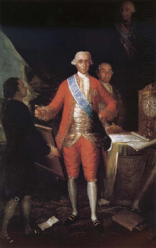 Francisco Goya Portrait of the Count of Floridablance and Goya oil painting picture